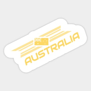 Australia Gold Flag Team Shirt Sticker